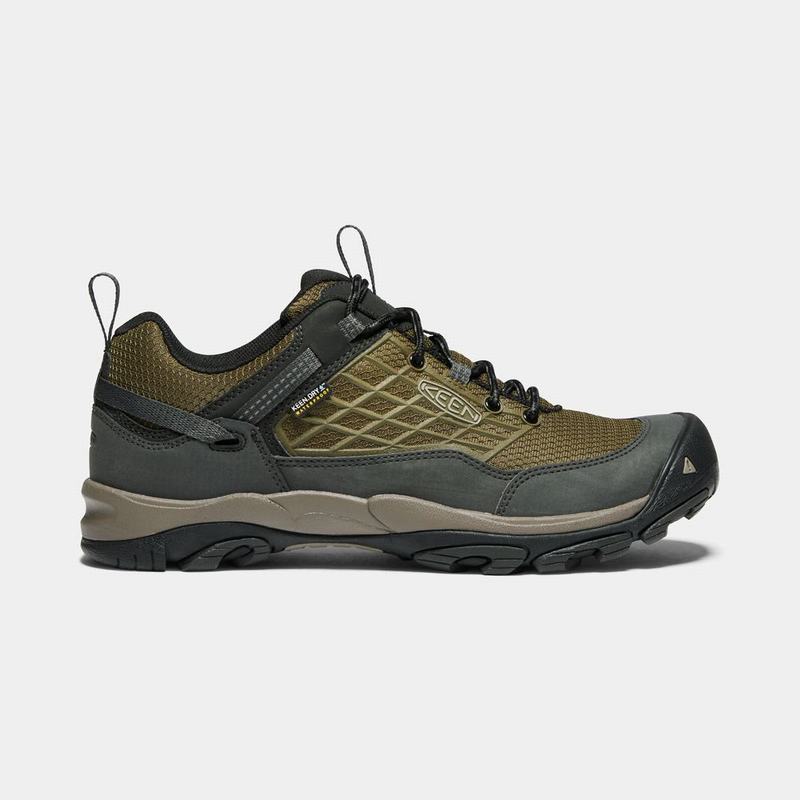 Keen Saltzman Waterproof - Erkek Trekking Ayakkabısı - Koyu Zeytin Yeşili/Siyah - Turkey (839072UVE)